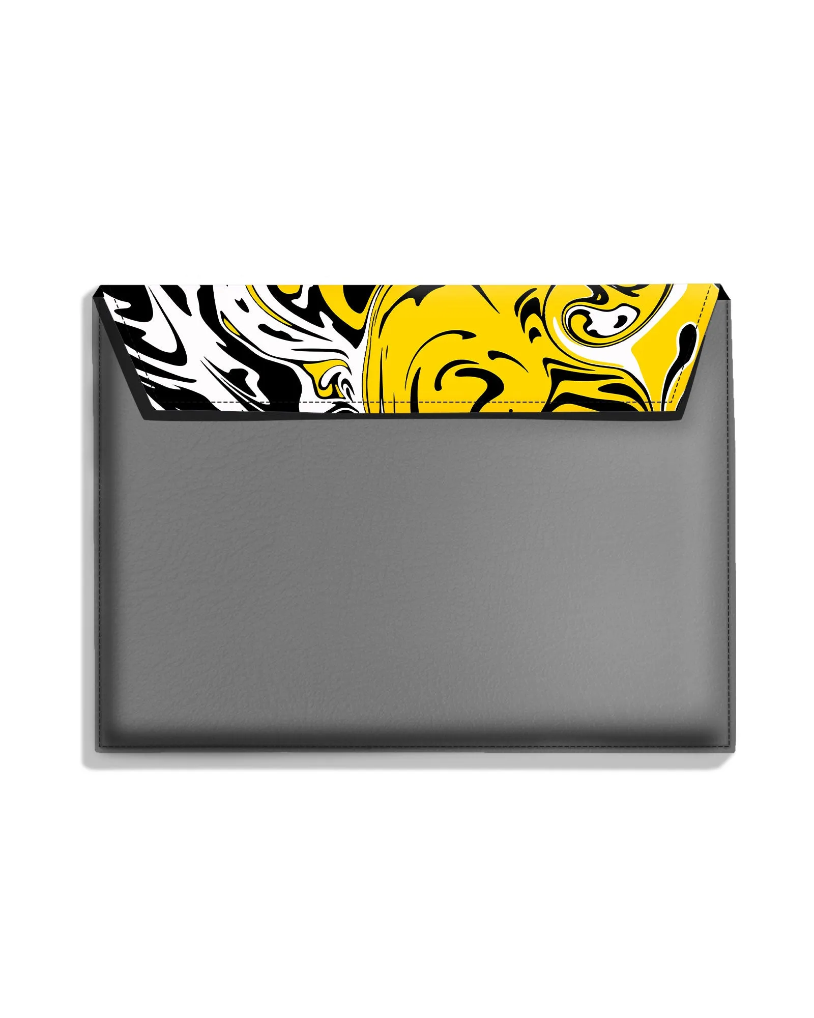 Liquid Marble Swirls Leather Laptop Envelope Sleeve