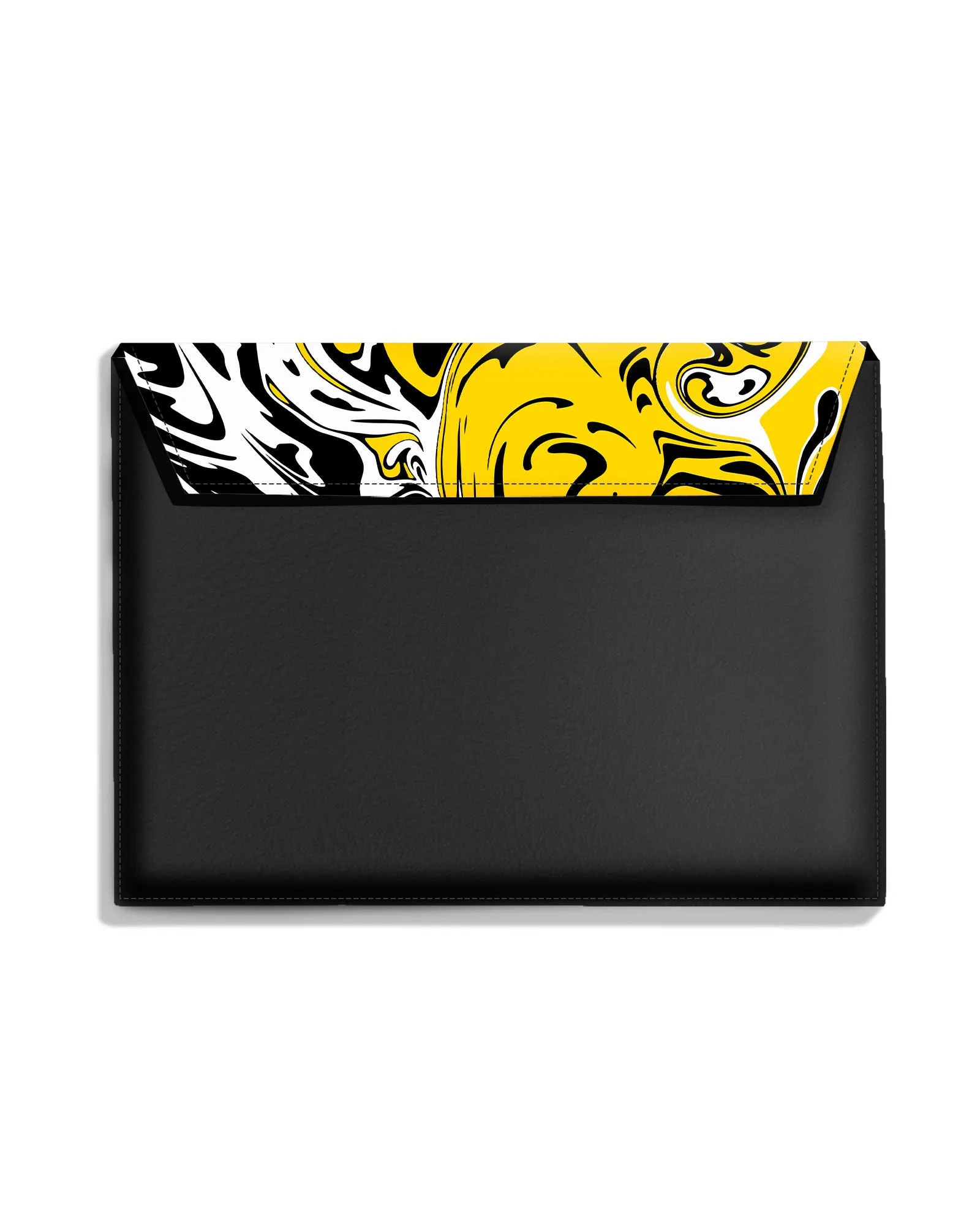 Liquid Marble Swirls Leather Laptop Envelope Sleeve