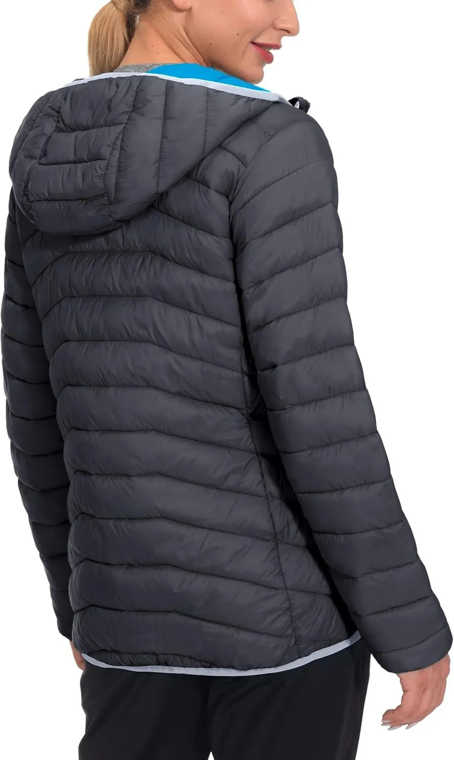 Little Donkey Andy Women's Packable Lightweight Puffer Jacket Hooded Windproof Winter Coat with Recycled Insulation