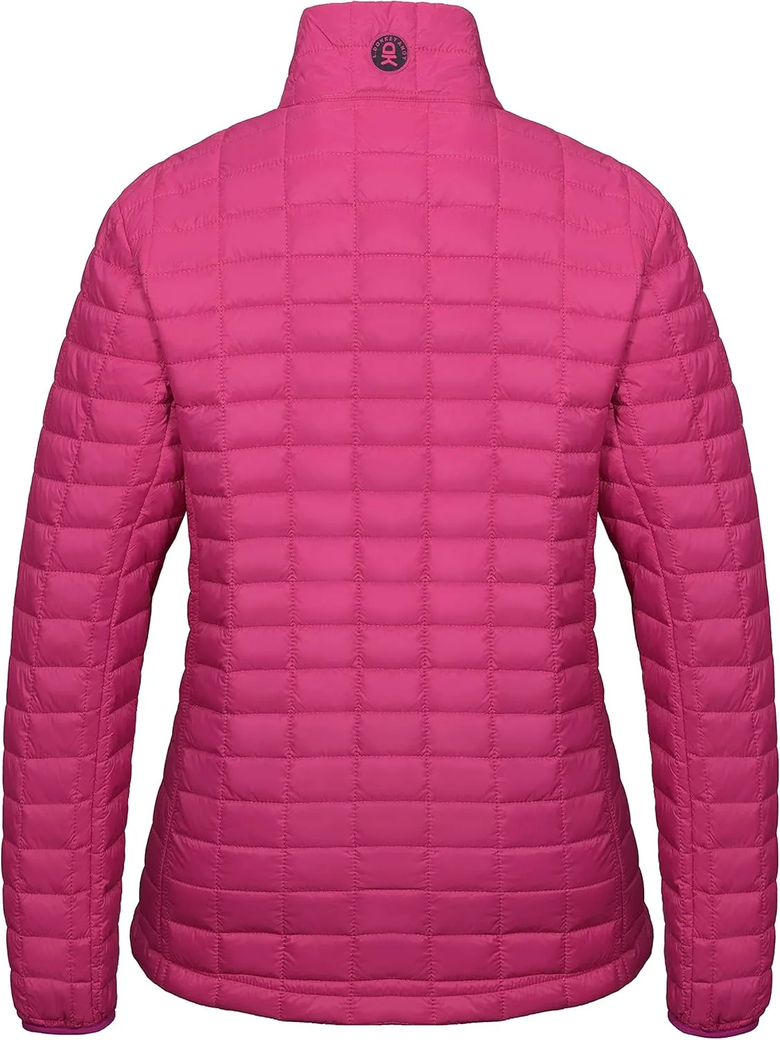 Little Donkey Andy Women's Puffer Jacket, Lightweight Warm Hiking Jacket with Post-Consumer Synthetic Insulation