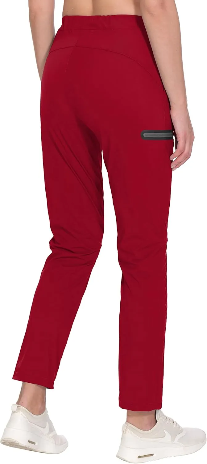 Little Donkey Andy Women's Ultra-Stretch Quick Dry Lightweight Ankle Pants Drawstring Active Travel Hiking