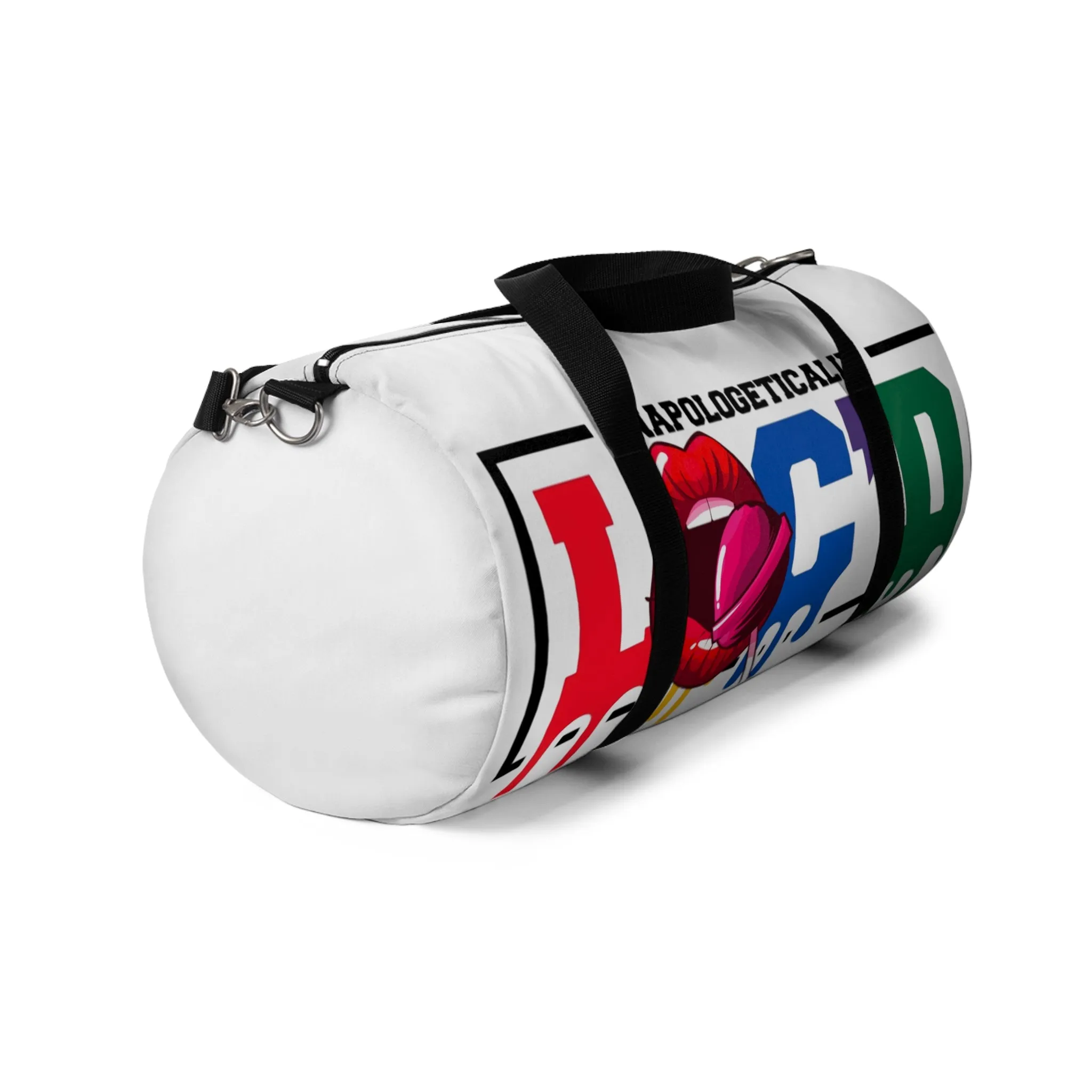 Loc'd White Duffel Bag
