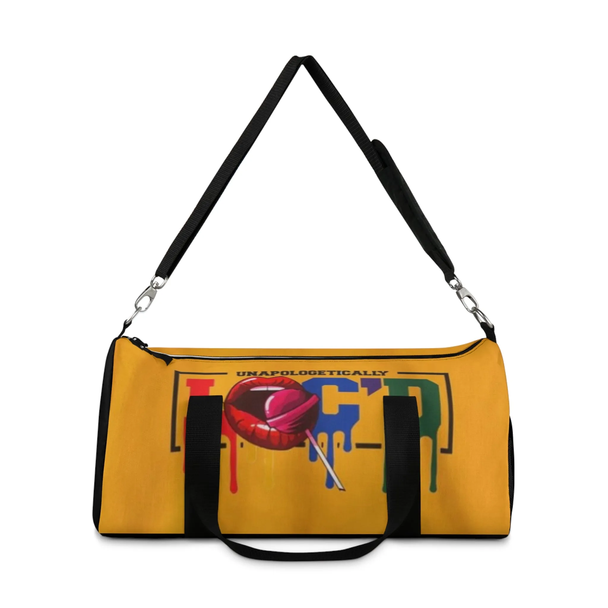 Loc'd White Duffel Bag