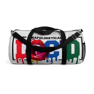 Loc'd White Duffel Bag