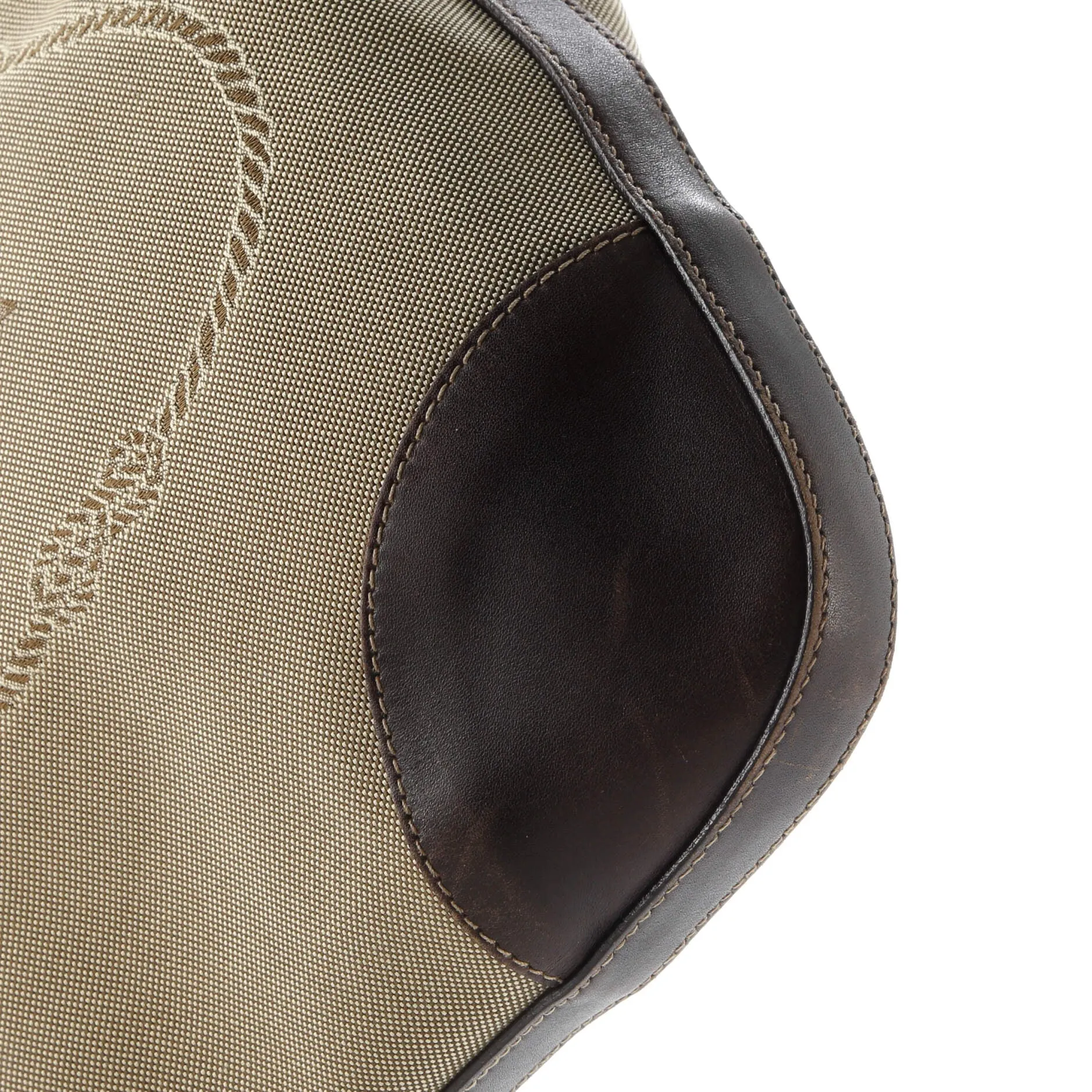 Logo Messenger Bag Canvas with Leather Medium