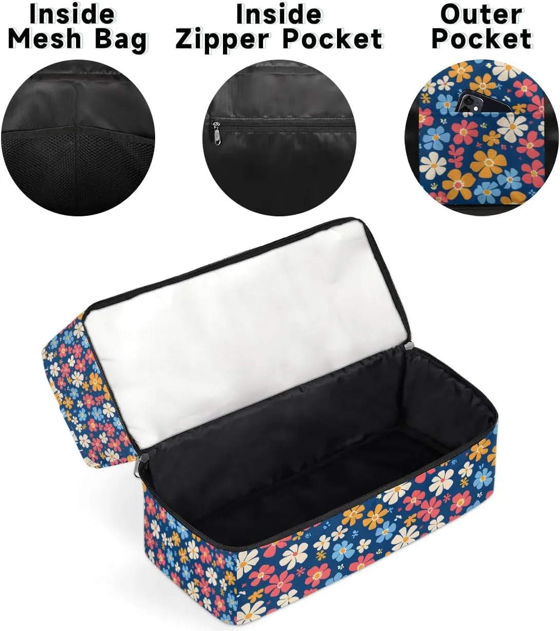 Lovely Flowers Travel Duffel Bag Dry Wet Separated Sports Tote Travel Duffle Bag Gym Workout Bag Women Travel Duffel Bag for Women, Travel, Gym, Work