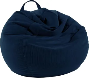 LPMOERA Stuffed Animal Storage Bean Bag Chair Cover (No Filler) for Kids and Adults.Pets Dogs/Cats Lazy Beds.Soft Premium Corduroy Stuffable Bean Bag for Organizing Children Plush Toys or Memory Foam