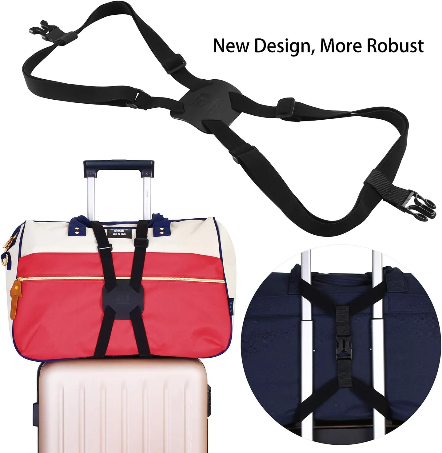 Luggage Straps Bag Bungees for Add a Bag Easy to Travel Suitcase Elastic Strap Belt