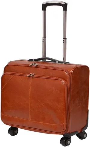 Luggage Wheeled Travel Duffel Bag, Leather Trolley Bag, Waterproof Duffle Bags for Men, Large-Capacity Travel Garment Bags, Best Weekend Bag
