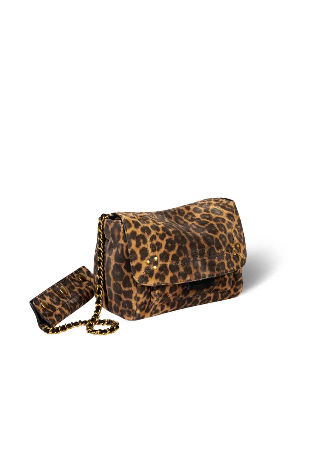 Lulu S Léopard chamois split suede