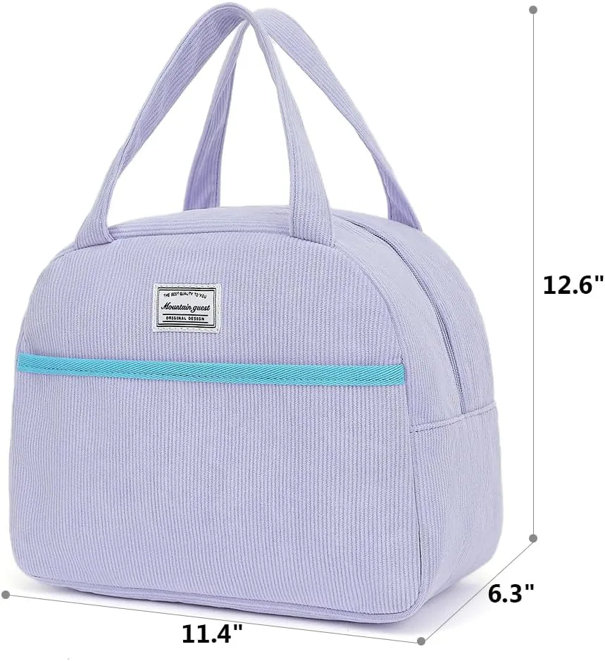 Lunch Bag Reusable Insulated Tote Lunch Bag for Women/Men Cooler Lunch Box Adult Water Resistant Work Picnic Beach or Travel