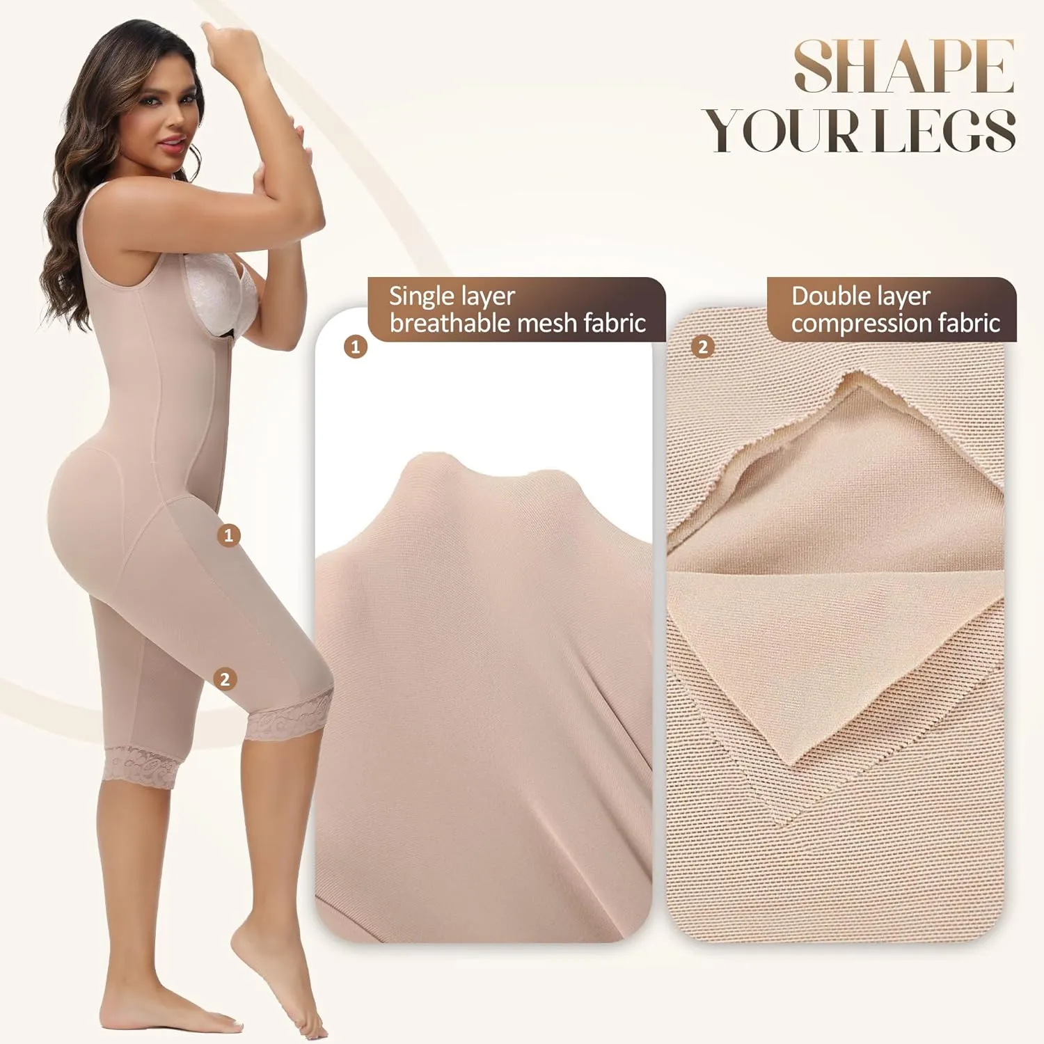 M MYODRESS Fajas Colombianas Moldeadoras Faja Body Shaper Tummy Control Shapewear for Women Post Surgery Compression Garment