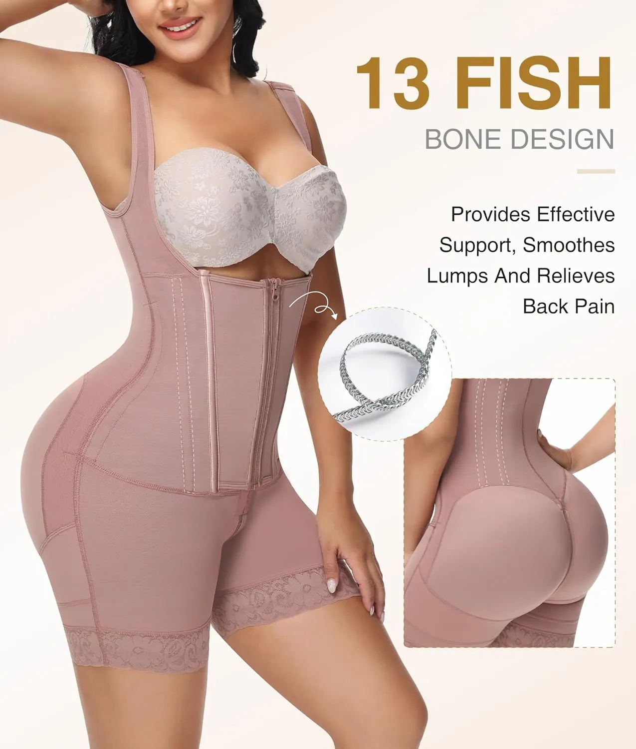M MYODRESS Fajas Colombianas Moldeadoras Shapewear Tummy Control Body Shaper Girdles Post Surgery Compression Garment