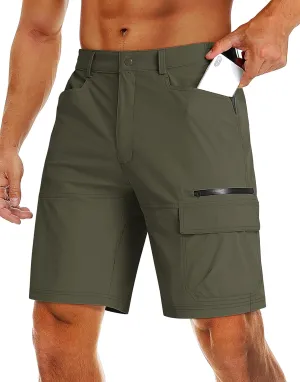 MAGCOMSEN Men's Hiking Cargo Shorts 9" Quick Dry Lightweight Summer Casual Shorts for Men Work Golf Outdoor 5 Pockets
