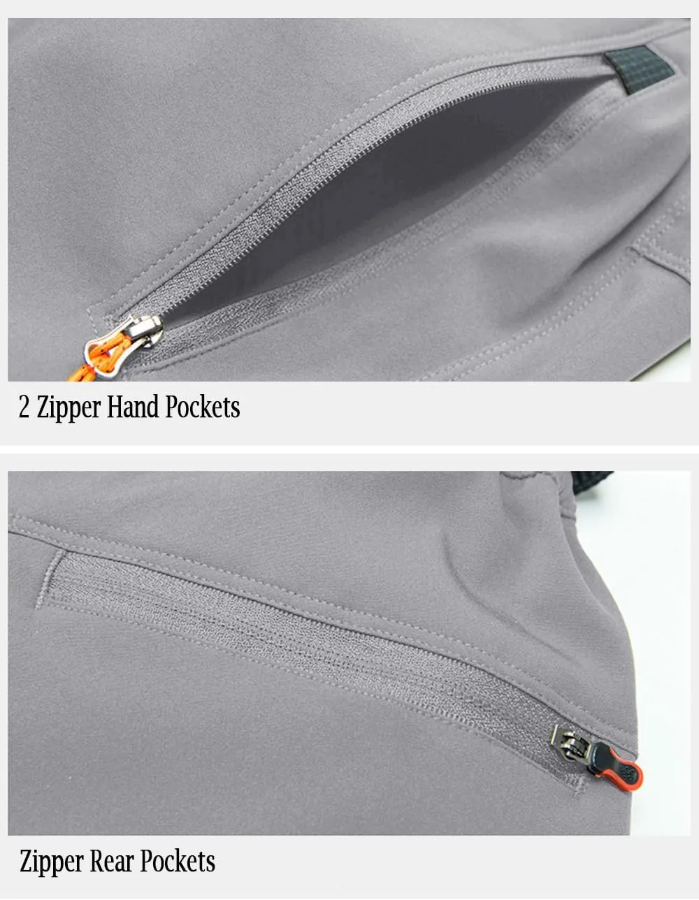 MAGCOMSEN Men's Hiking Pants Quick-Dry Water Resistant Lightweight Work Outdoor Pants with Zipper Pockets