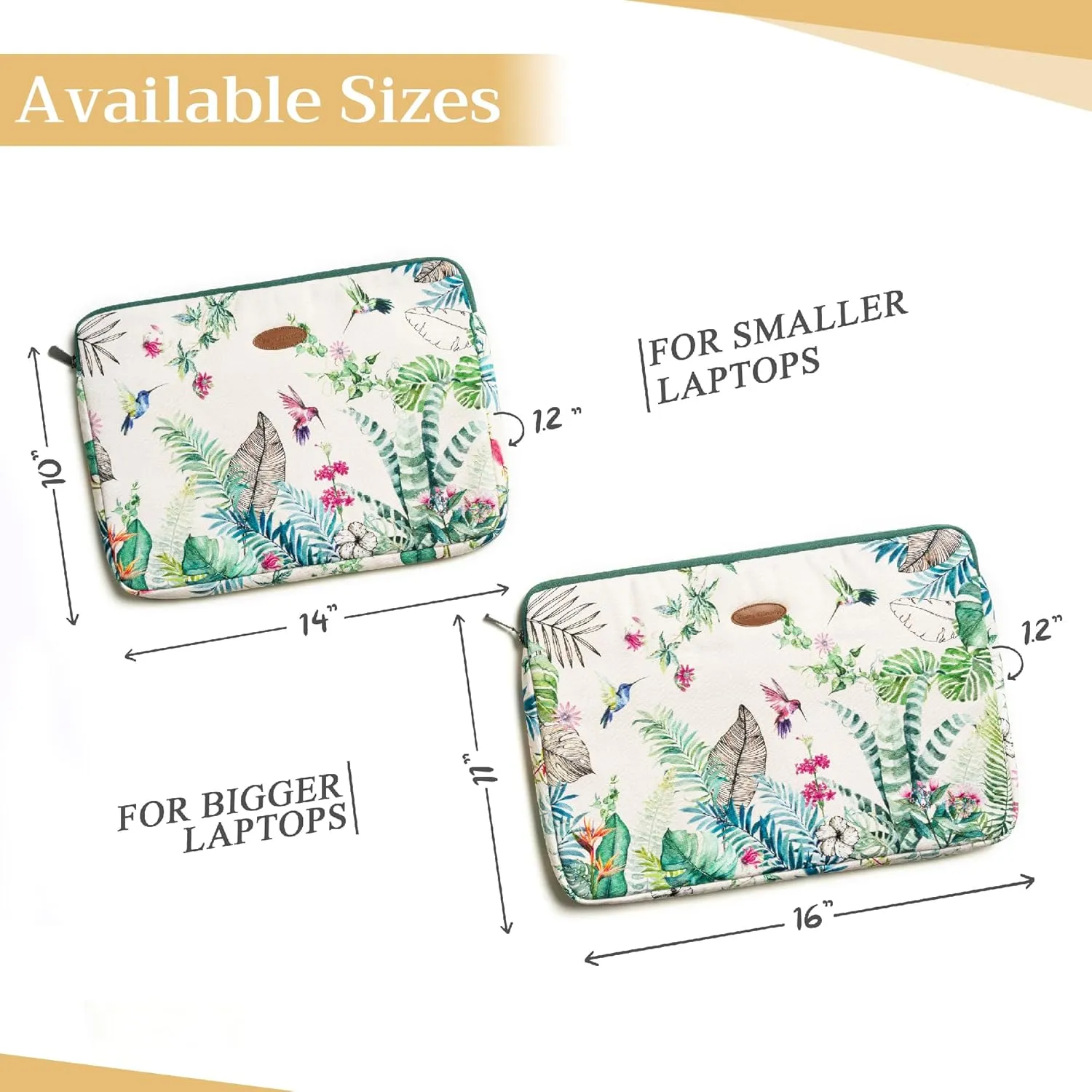 Maison d'Hermine Laptop Sleeve Stain and water repellent Cotton canvas