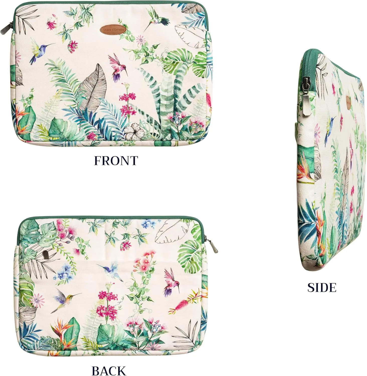 Maison d'Hermine Laptop Sleeve Stain and water repellent Cotton canvas