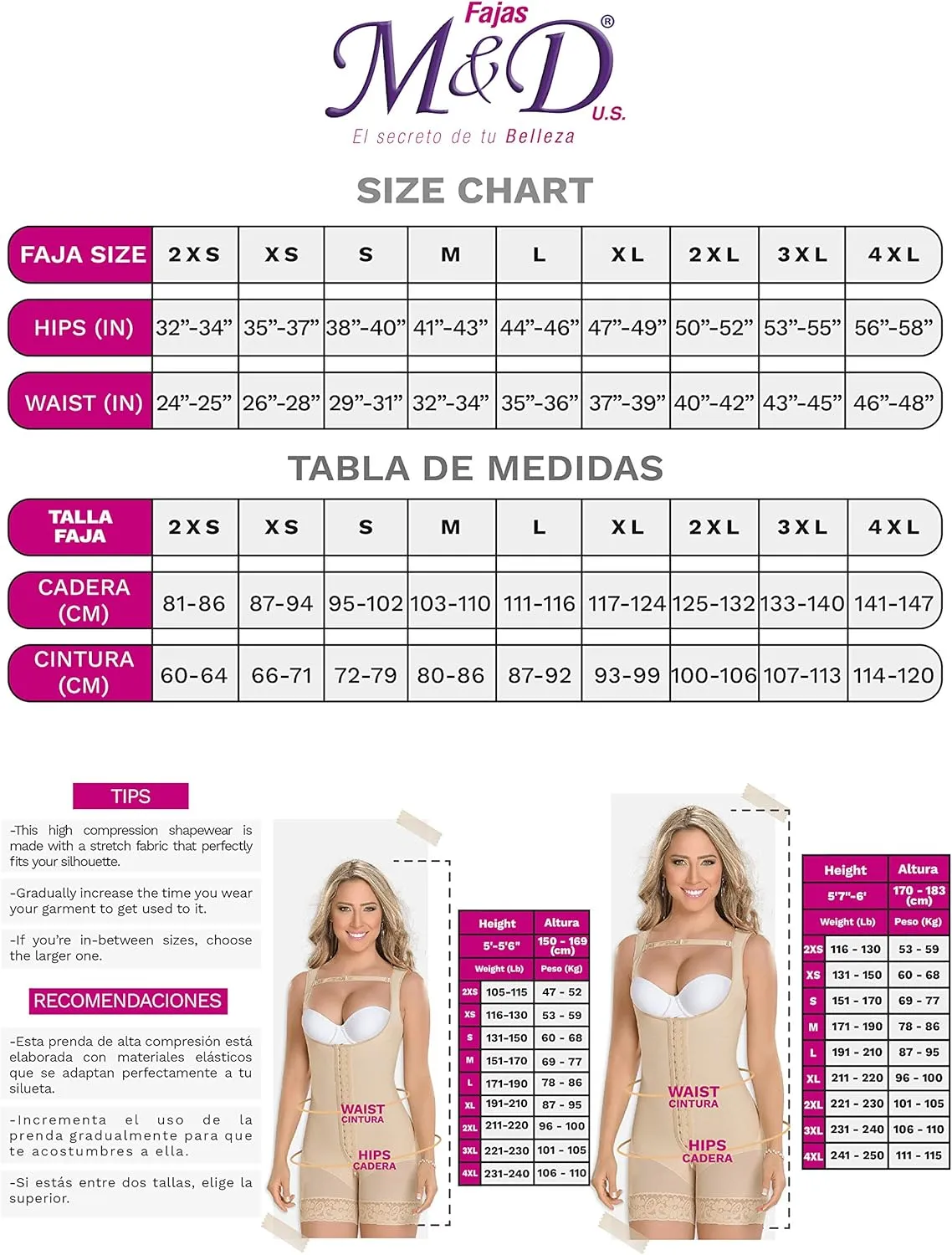 M&D 0015 Breast Augmentation Bra Post Surgery | Faja Colombianas Bra