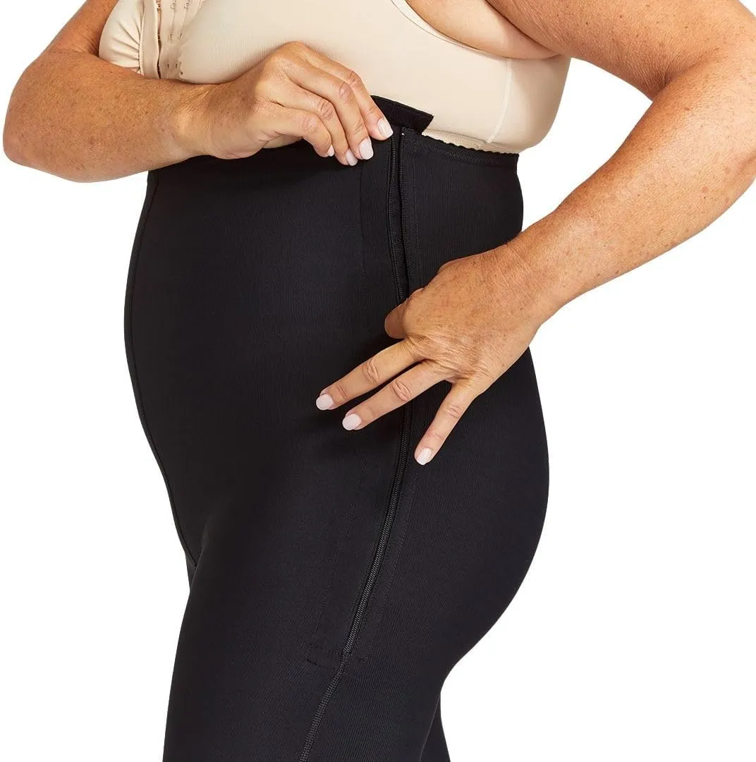 Marena LGLFW Women’s Lipedema Post-Surgical Girdle with FlexFit Comfort Ankle, 17-20 mmHg Compression, 14W-28W