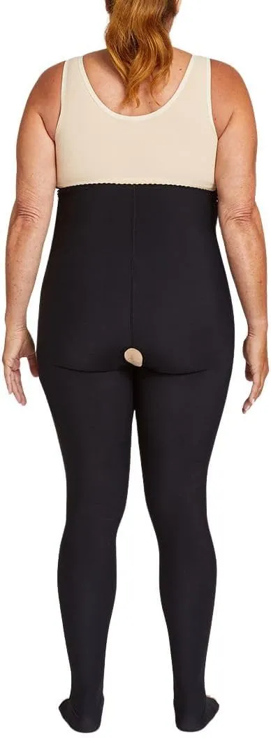 Marena LGLFW Women’s Lipedema Post-Surgical Girdle with FlexFit Comfort Ankle, 17-20 mmHg Compression, 14W-28W