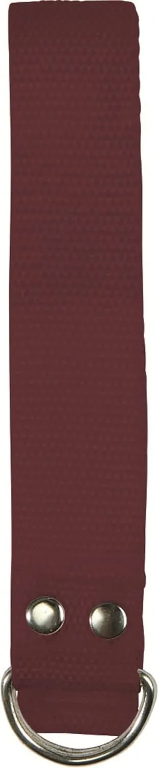 Martin Sports Dozen (12) Pack Nylon Football Pant Belts, One Size Fits All (Maroon)
