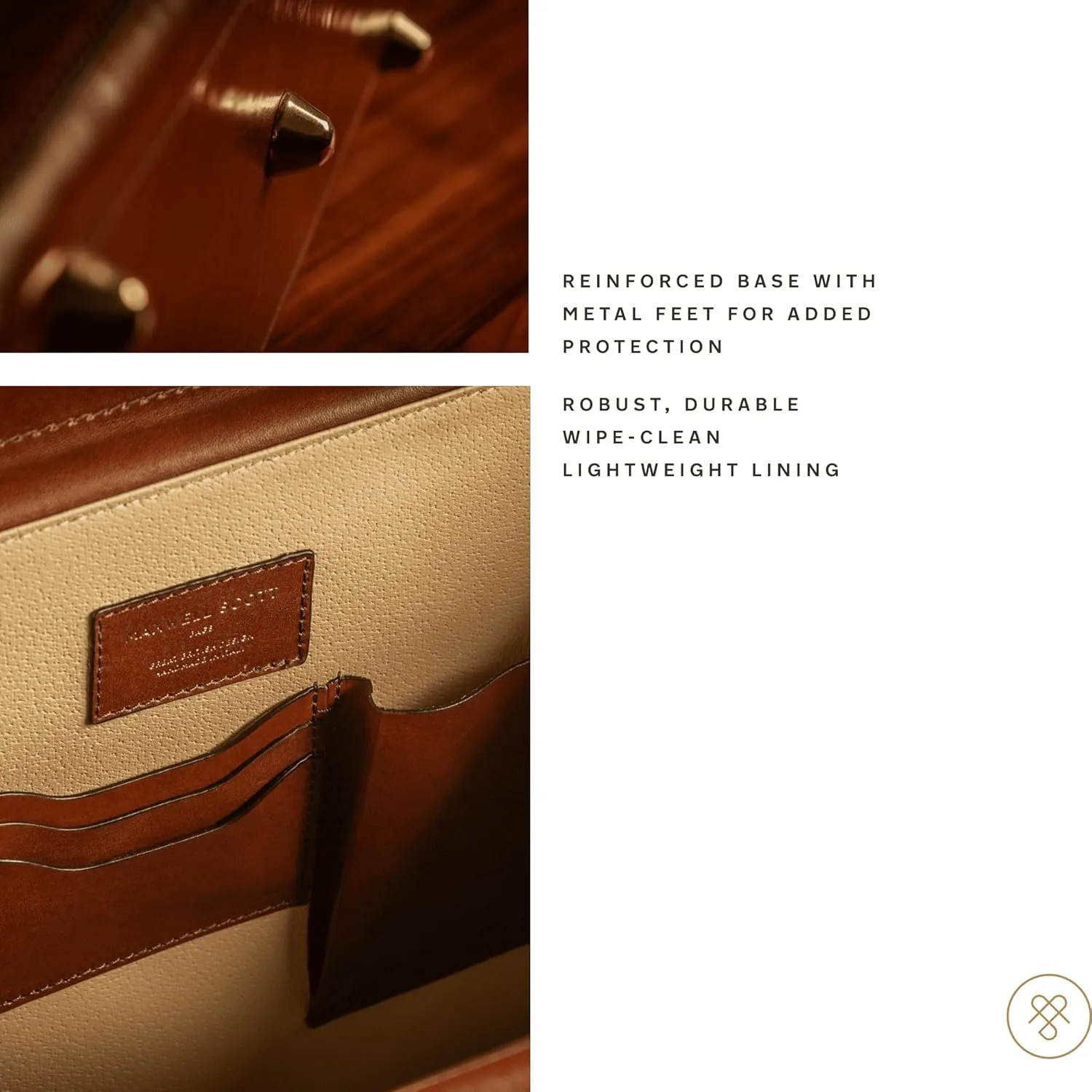 Maxwell Scott - Mens Luxury Leather Rolling Wheeled Pilot Briefcase/Catalog Case and Locks - The VareseW Chestnut Tan