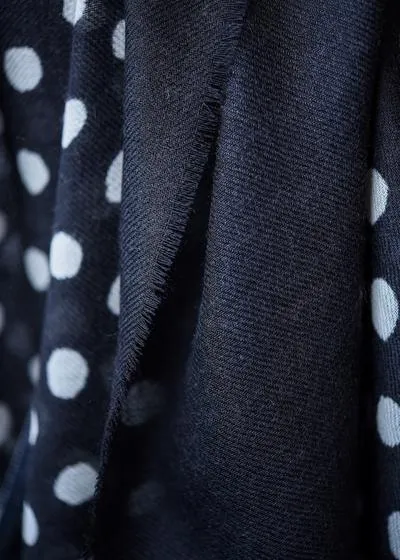 Maya Dot Scarf in Black