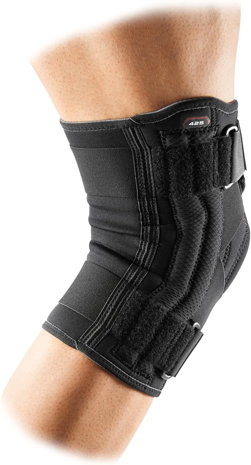McDavid Knee Brace Support with Side Stays, Compression Knee Sleeve & Cross Straps for Patellar Tendon Support, Tendonitis, Arthritis Pain Relief, Recovery, Knee Brace for Men and Women