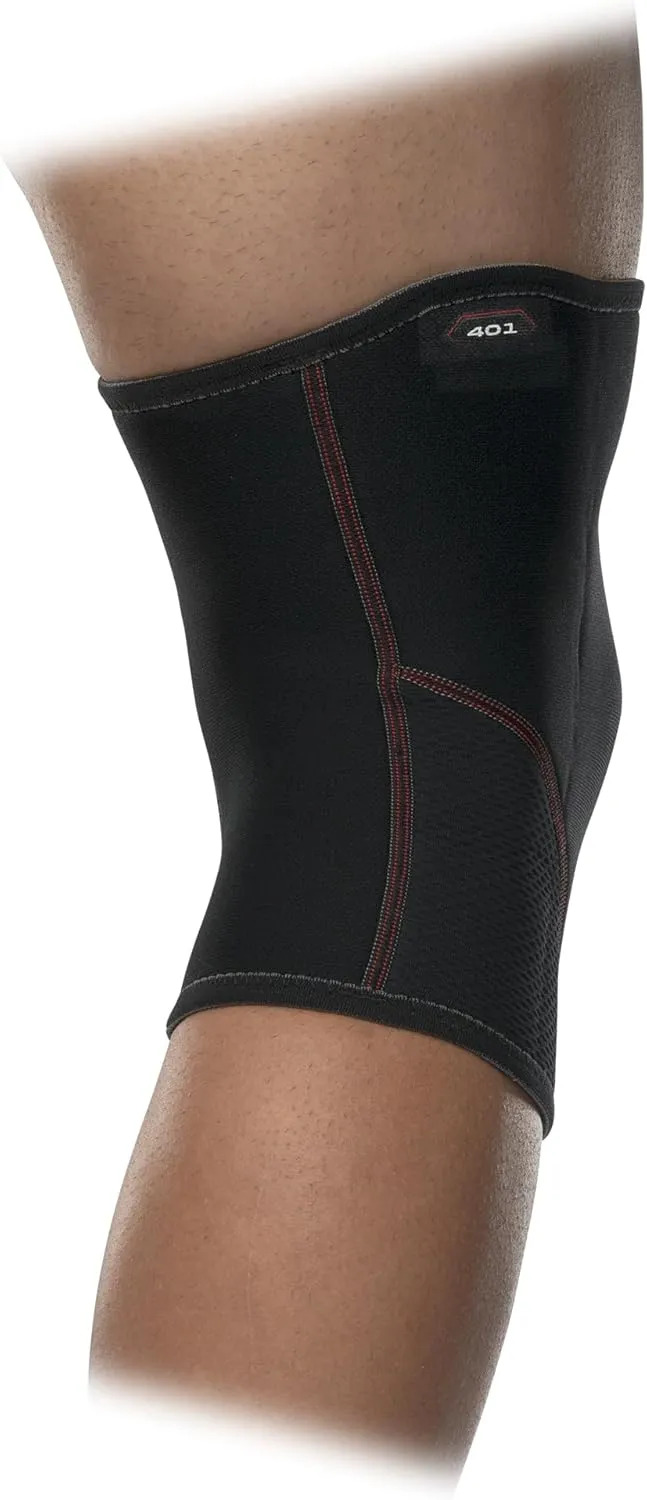 McDavid Knee Compression Sleeves. Lightweight Neoprene Support, Men/Women, for Left & Right Knee, Fits Men & Women, Includes 1 Sleeve, Black
