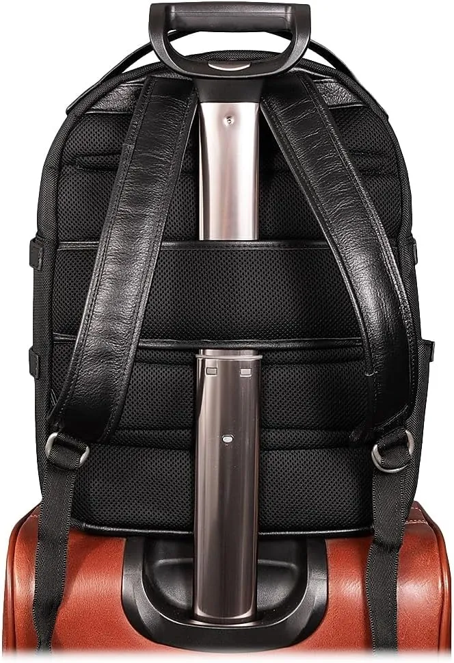 McKlein 15" Nylon, Business Casual, Laptop & Tablet Backpack- OAKLAND- Black