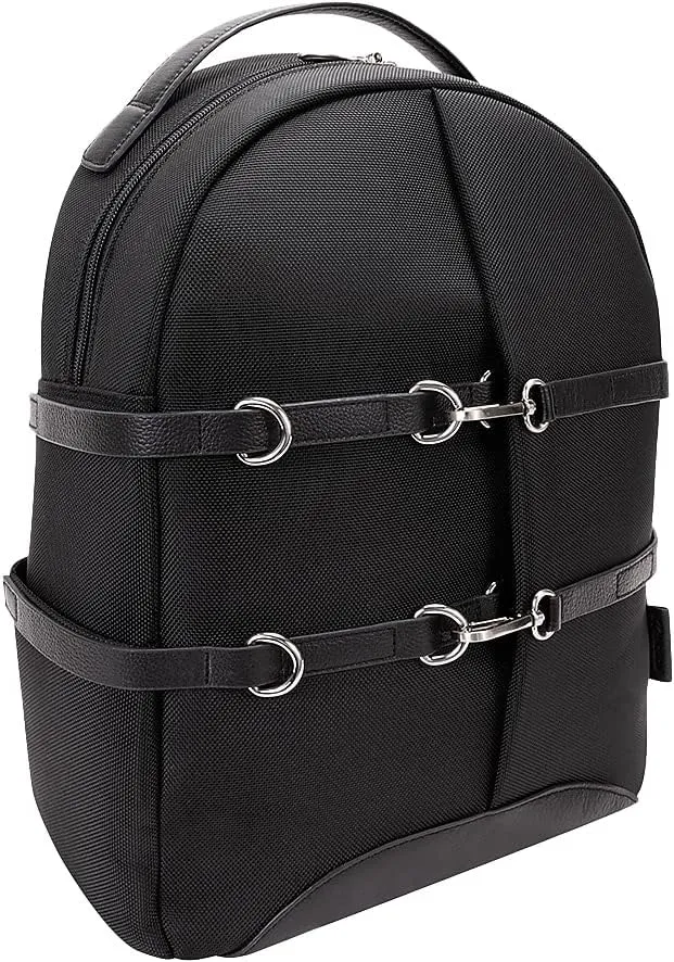 McKlein 15" Nylon, Business Casual, Laptop & Tablet Backpack- OAKLAND- Black