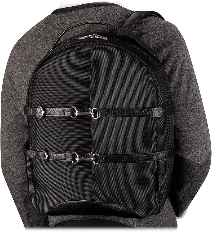 McKlein 15" Nylon, Business Casual, Laptop & Tablet Backpack- OAKLAND- Black