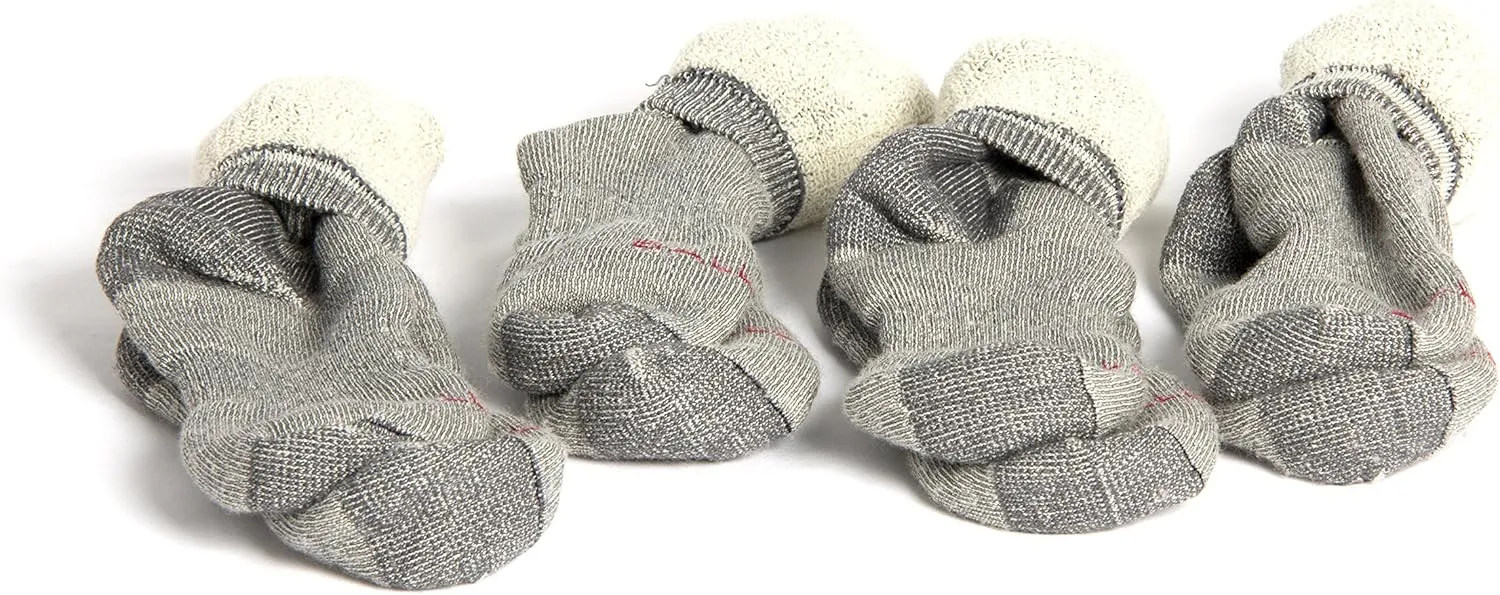 Medium Weight 86% Merino Wool Socks for Winter & Outdoor Hiking and Trekking - 4 Pairs for Men and Women