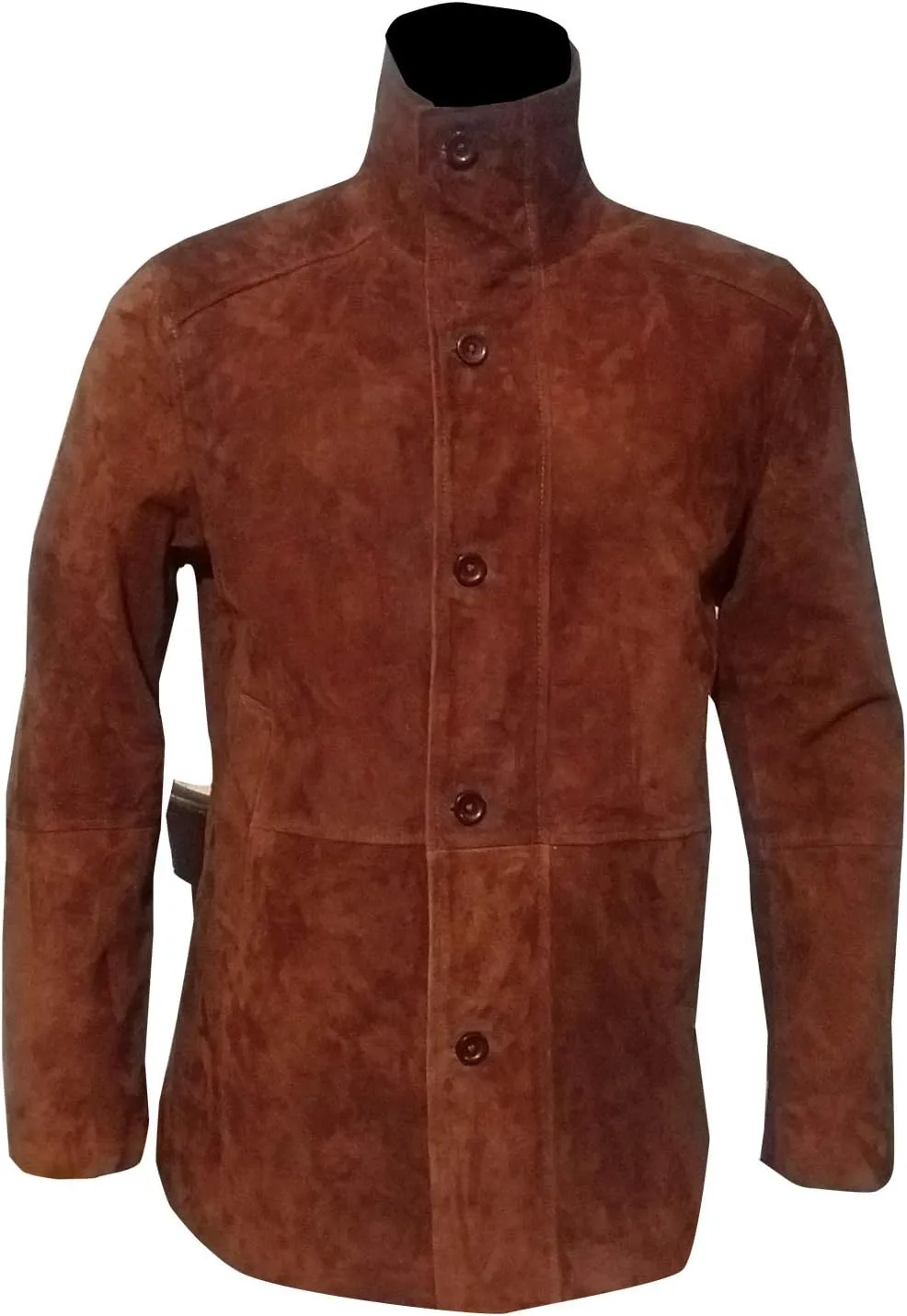 Men Sheriff Walt Longmire Robert Taylor Genuine Brown Suede Leather Coat