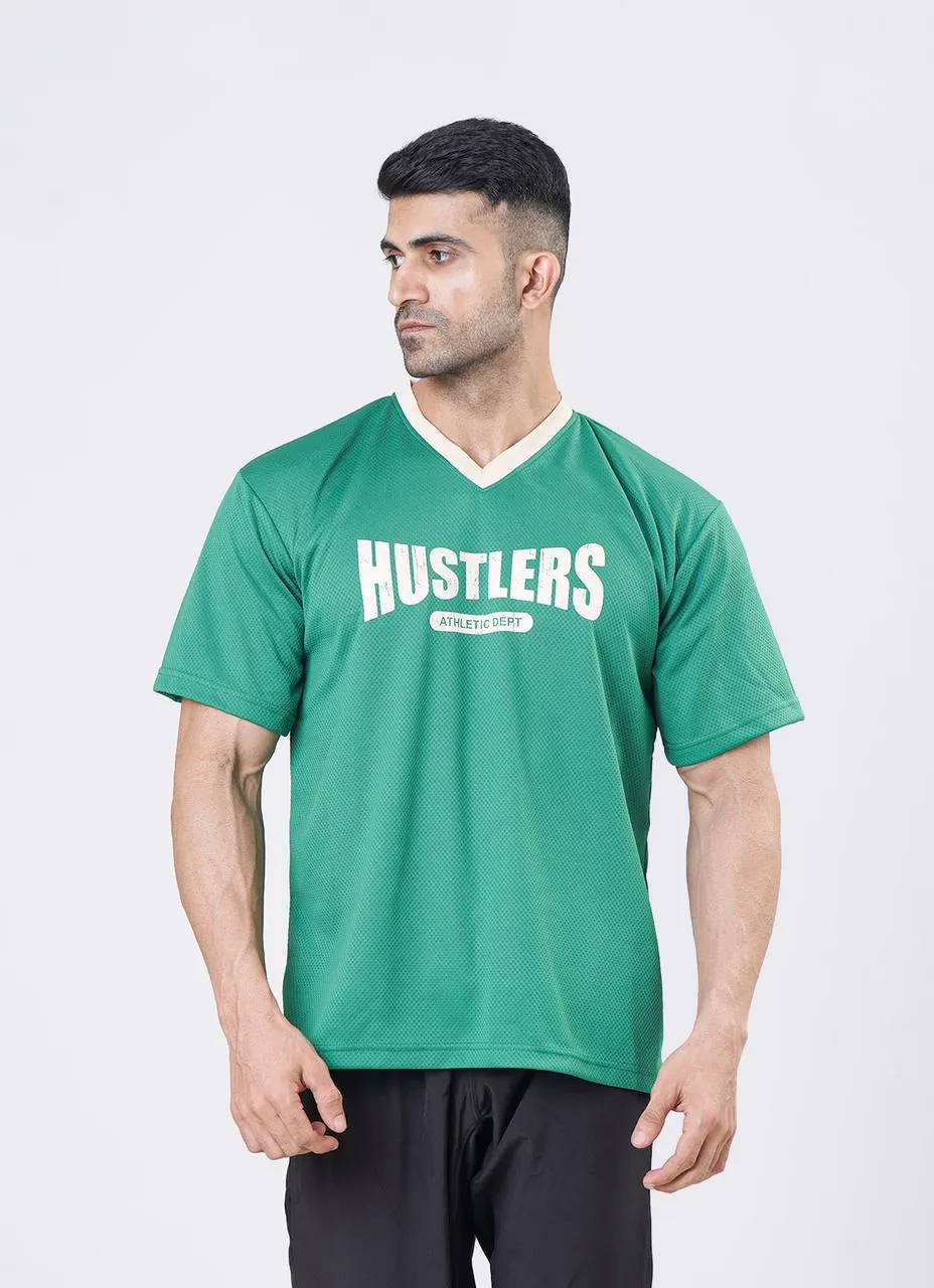 Men’s Green Oversized Mesh Basketball T-shirt