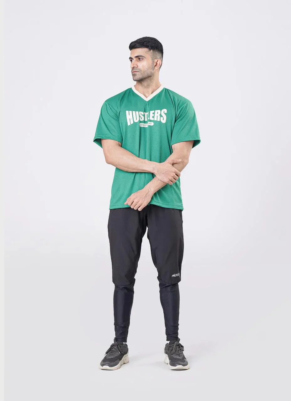 Men’s Green Oversized Mesh Basketball T-shirt
