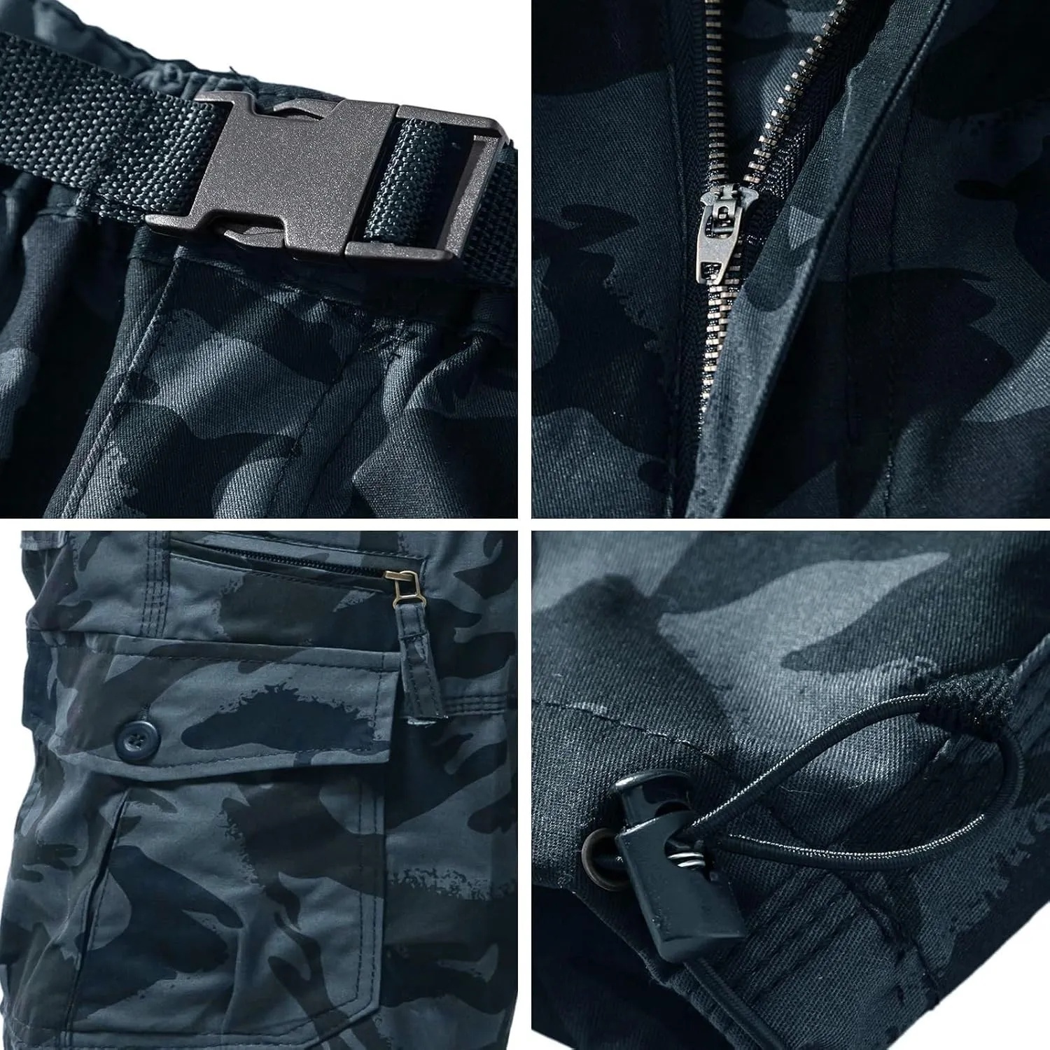 Mens Shorts Casual Overalls Summer Men's and Color Pants with Multi-pocket Men's pants Men Short Camouflage Shorts