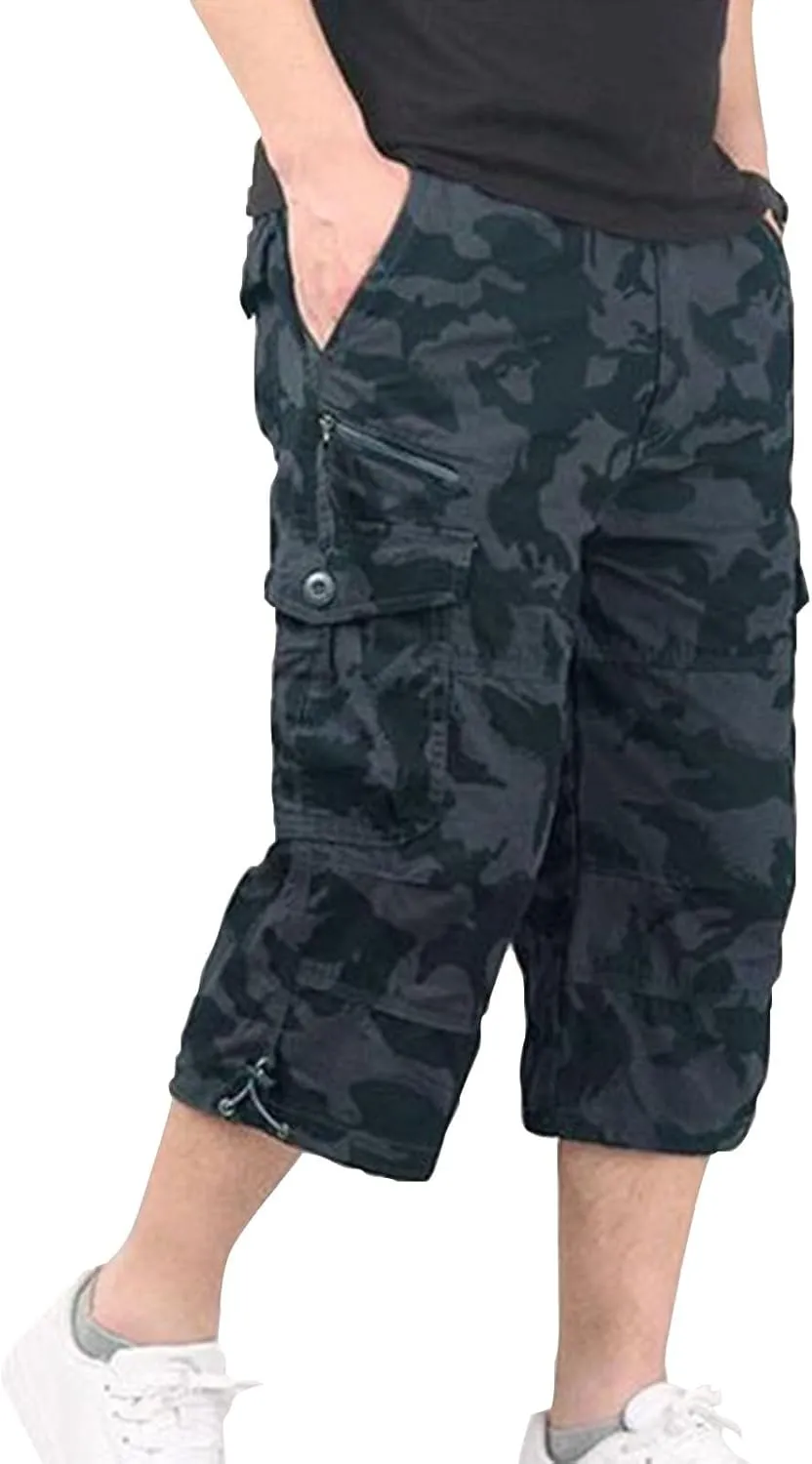 Mens Shorts Casual Overalls Summer Men's and Color Pants with Multi-pocket Men's pants Men Short Camouflage Shorts