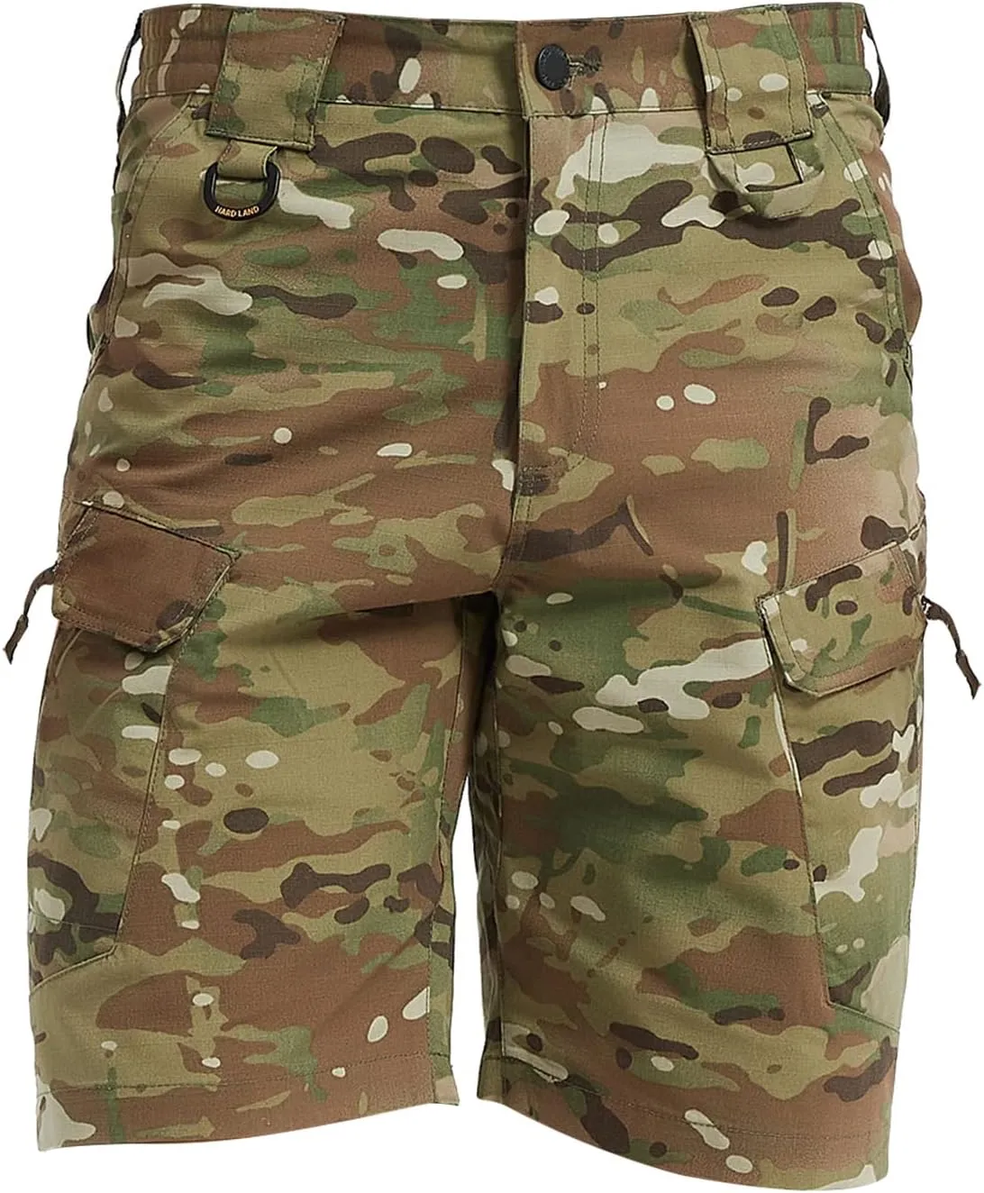 Men's Tactical Cargo Shorts 9.5 Inches Waterproof Ripstop Elastic Waist BDU Hiking Shorts Work