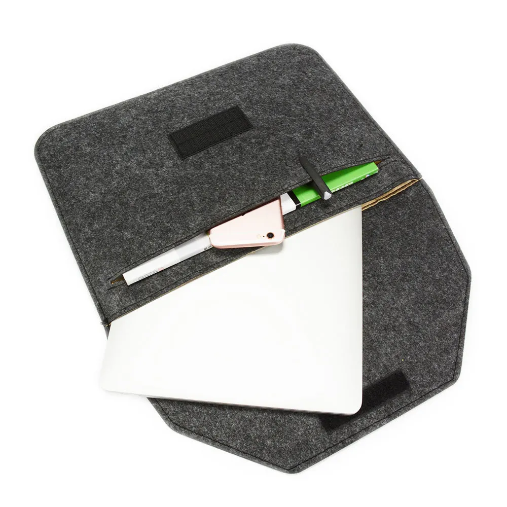 Merino Wool Laptop Sleeve 13-inch Set