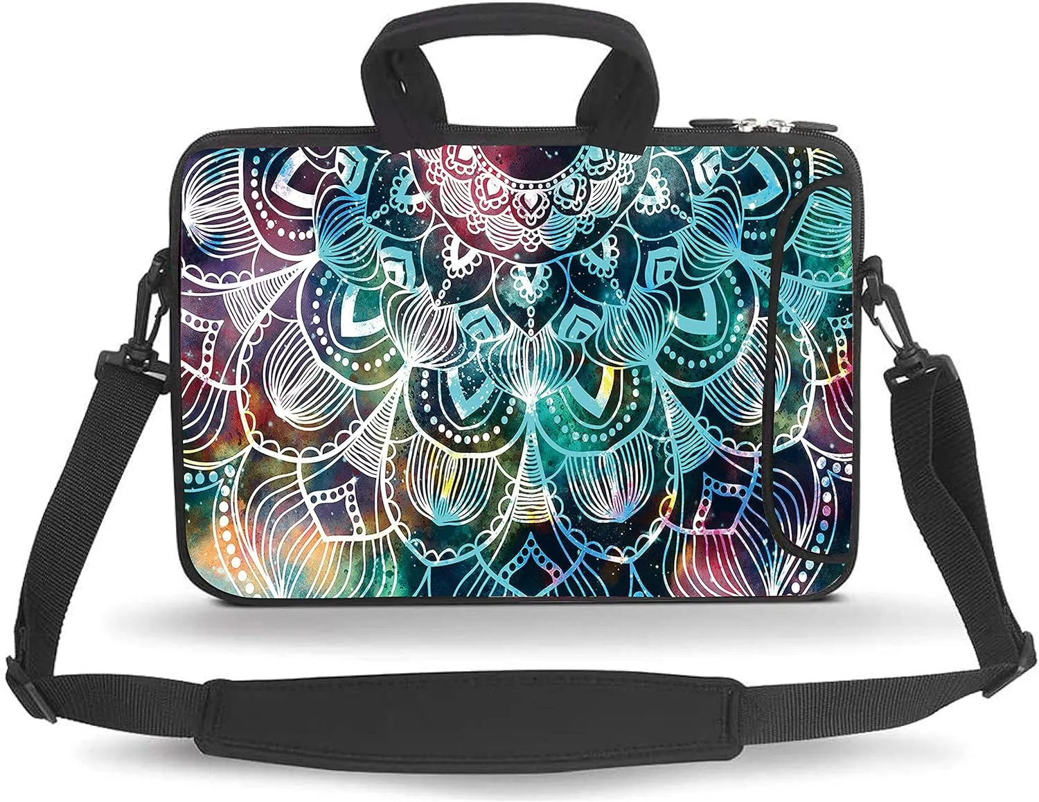Messenger Bag Carrying Case Sleeve with Handle Accessory Pocket Fits Laptops/Notebook/ebooks/tablet/ipad (Mandala, 13-13.3 inch)