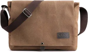 Messenger Bag for Men Canvas Crossbody Bag Shoulder Bag Men Rugged Satchel Shoulder Bag Suitable for Leisure, Work