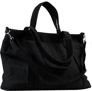 METALPHA Tote Bag for Women, Large Work Corduroy Tote Bags Zippered Messenger Travel Bag Shoulder Crossbody Hobo Handbags