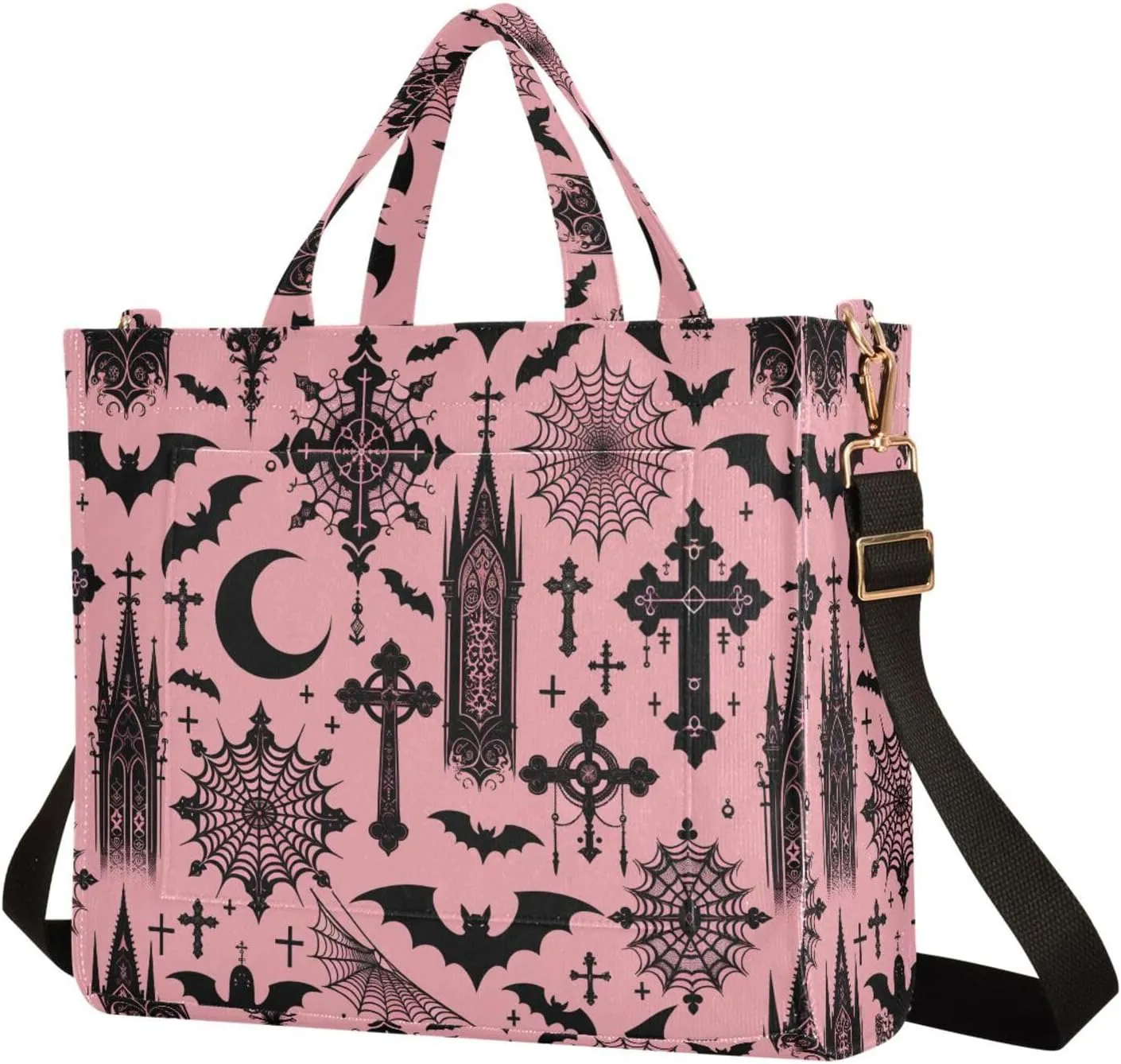 MNSRUU Corduroy Tote Bag for Women, Funny Skulls Tote Bag Crossbody Hobo Handbag Shoulder Bag for Work Travel
