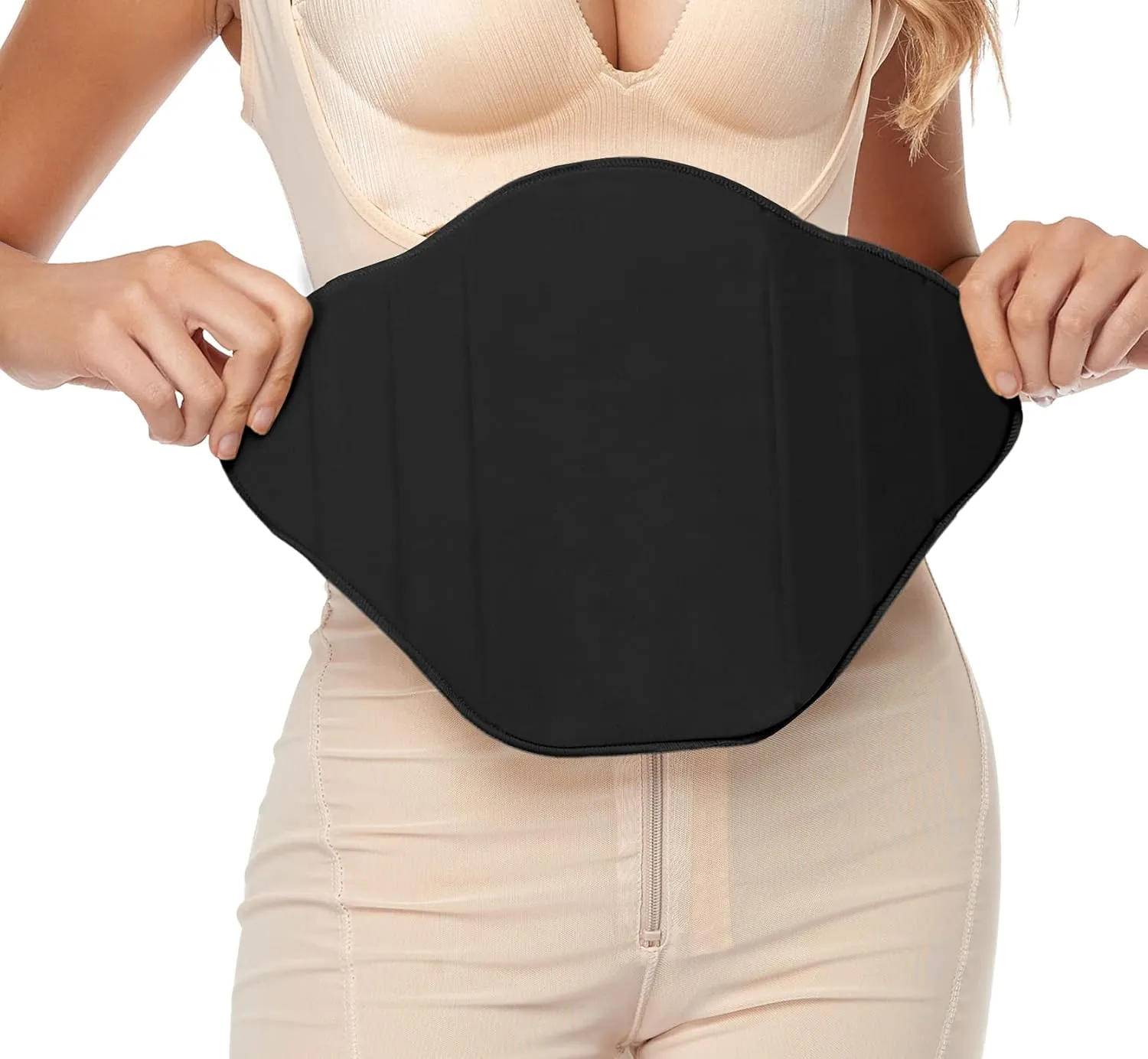 Moolida Lipo Foam Compression Ab Board Post Surgery Abdominal Board Liposuction (Black)