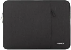 MOSISO Laptop Sleeve Bag Compatible with MacBook Pro 14 inch 2021 M1 Pro/M1 Max A2442, Compatible with MacBook Air/Pro Retina, 13-13.3 inch Notebook, Polyester Vertical Case with Pocket, Black