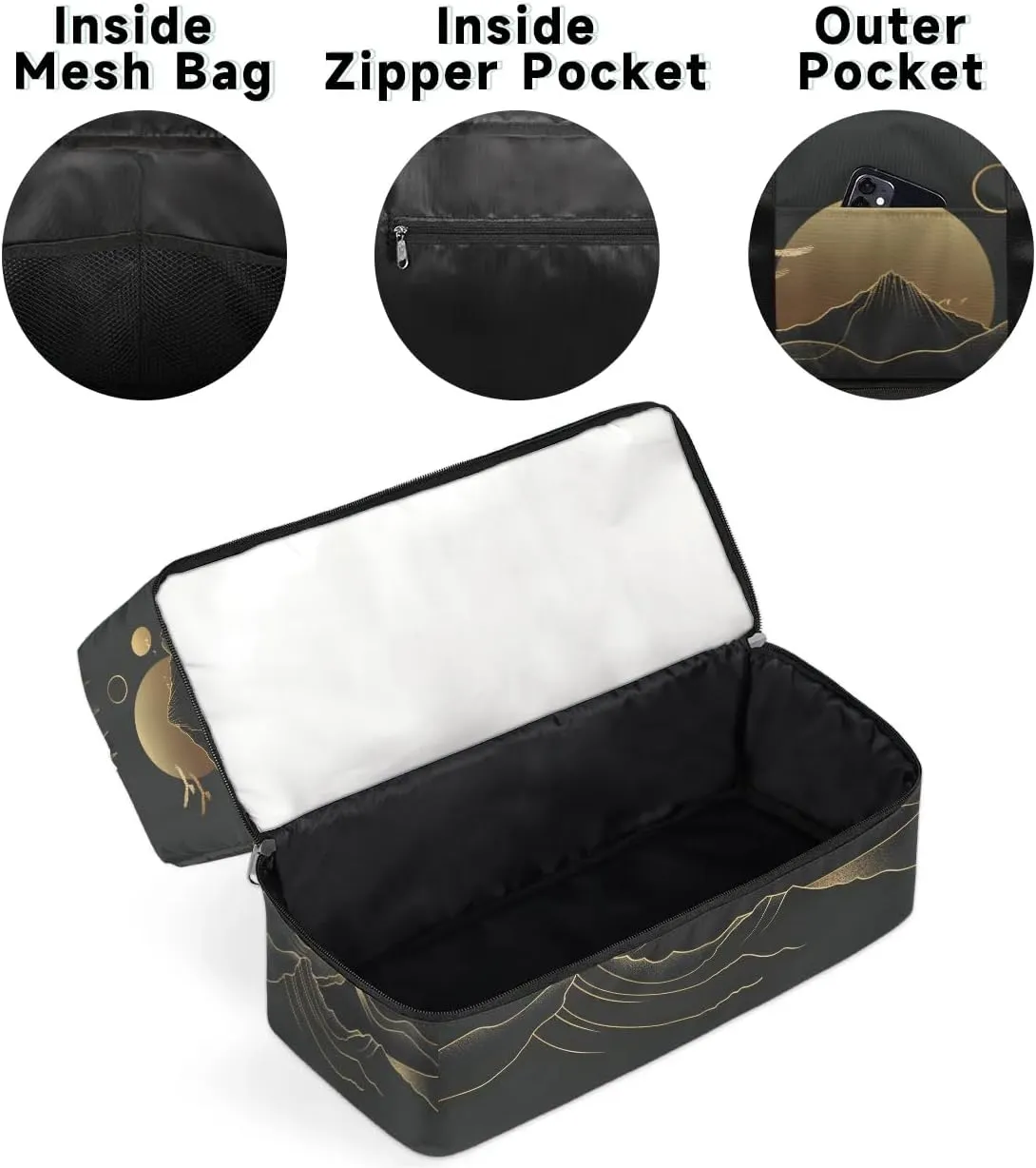 Mountain Sun Print Travel Duffel Bag Dry Wet Separated Sports Tote Travel Duffle Bag Gym Workout Bag Women Travel Duffel Bag for Women, Travel, Gym, Work