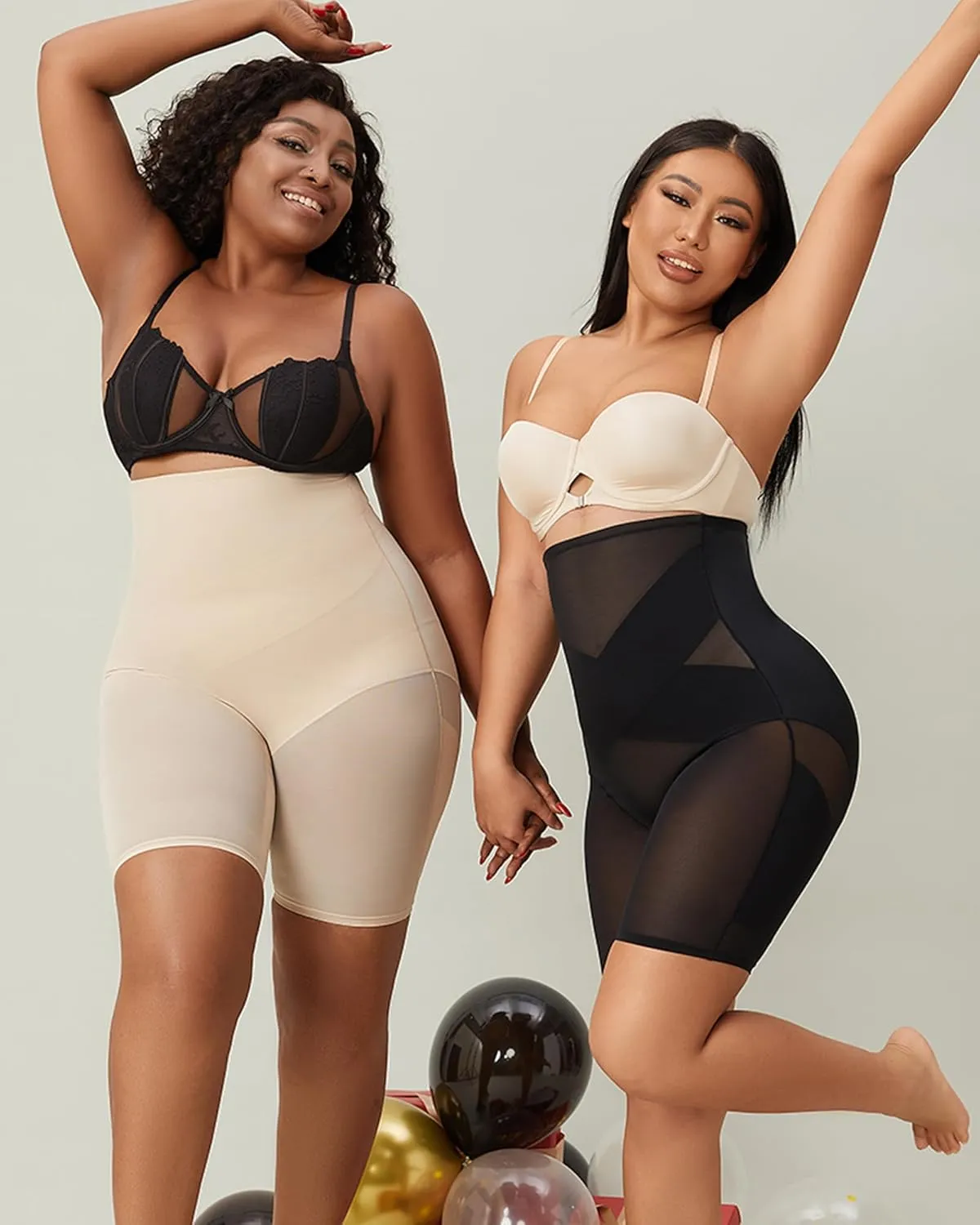 MOVWIN Tummy Control Shapewear for Women High Waisted Butt Lifting Panties Thigh Slimmer Body Shaper Shorts
