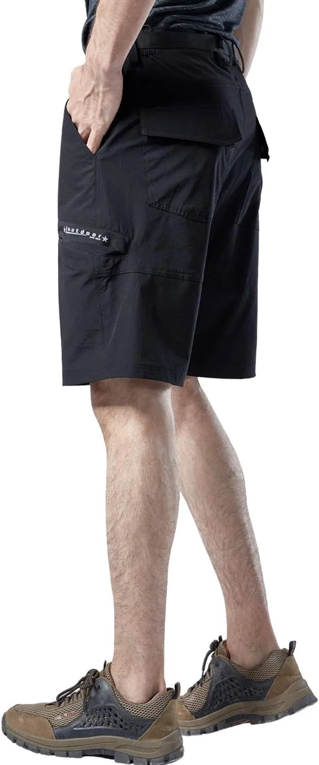 Mr.Stream Men's Hiking Relaxed Fit Golf Lounge Quick Drying Fishing Nylon Casual Shorts