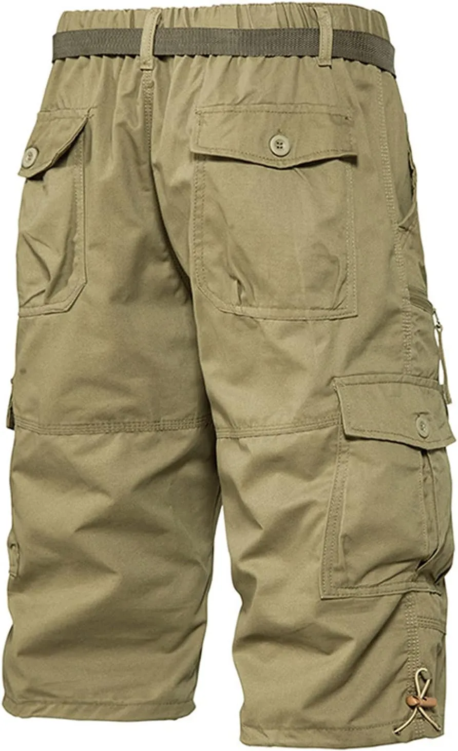 Muscularfit Cargo Shorts for Men Relaxed Fit Big and Tall Multi Pockets Solid Tooling Shorts Summer Fashion Athletic Shorts